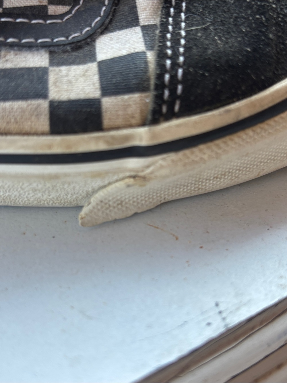 Vans Black & White Checkerboard Low-Top Sneakers - Picture 2 of 5